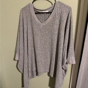 Maurices Heather Gray V-Neck Sweater